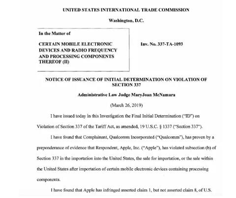 蘋果侵犯高通專利！ITC或發禁令在美禁售iPhone