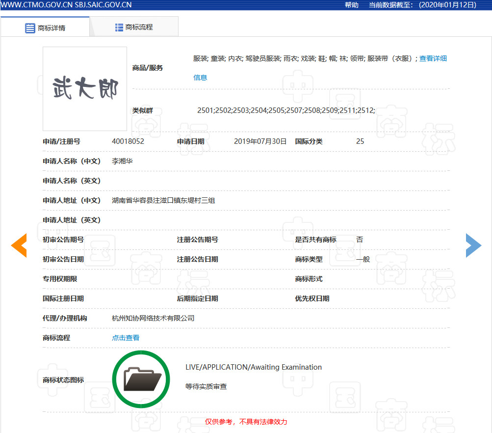 “武大郎”商標因烈士被駁回？烈士姓名禁用商標